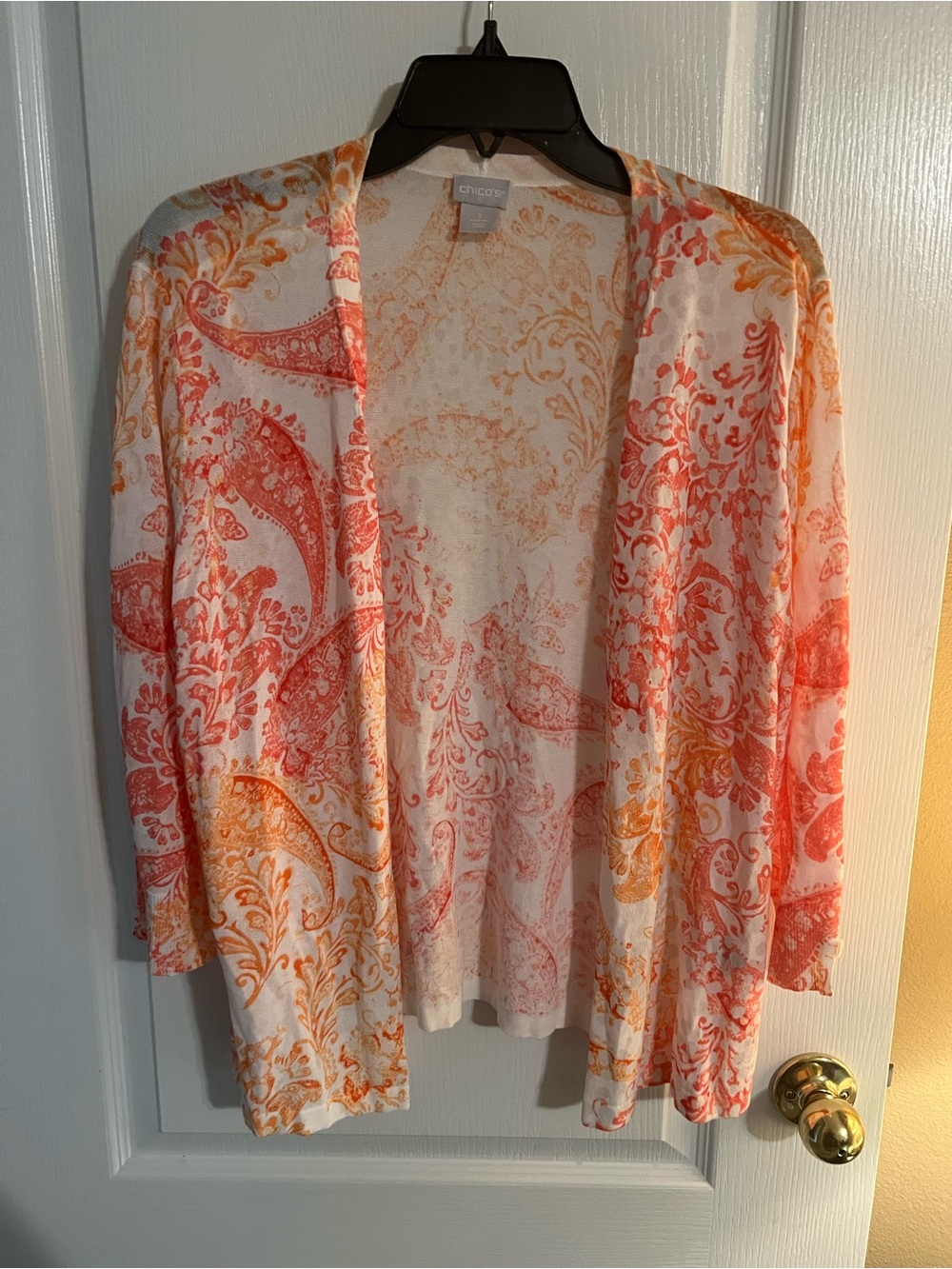 Chico's  Floral Print cardigan